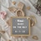 Flash Furniture 10x10 Weathered Wood Frame Letter Board-Gray Felt HGWA-FB10-WEATH-GG - alternate 1